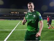 28 January 2023; Connacht captain Jack Carty after his side's victory in the United Rugby Championship match between Connacht and Emirates Lions at The Sportsground in Galway. Photo by Seb Daly/Sportsfile