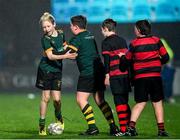 28 January 2023; Action between Arklow RFC and Boyne RFC during the Bank of Ireland Half-Time Minis at the United Rugby Championship match between Leinster and Cardiff at RDS Arena in Dublin. Photo by Harry Murphy/Sportsfile