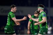 28 January 2023; Tom Daly of Connacht, right, comes on as a substitute to replace teammate Cathal Forde during the United Rugby Championship match between Connacht and Emirates Lions at The Sportsground in Galway. Photo by Seb Daly/Sportsfile