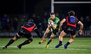 28 January 2023; Diarmuid Kilgallen of Connacht in action against Emile van Heerden, left, and Marius Louw of Emirates Lions during the United Rugby Championship match between Connacht and Emirates Lions at The Sportsground in Galway. Photo by Seb Daly/Sportsfile