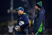 28 January 2023; Connacht director of rugby Andy Friend, left, and head coach Peter Wilkins before the United Rugby Championship match between Connacht and Emirates Lions at The Sportsground in Galway. Photo by Seb Daly/Sportsfile