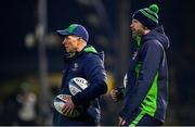 28 January 2023; Connacht head coach Peter Wilkins, right, and director of rugby Andy Friend before the United Rugby Championship match between Connacht and Emirates Lions at The Sportsground in Galway. Photo by Seb Daly/Sportsfile