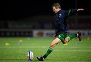 28 January 2023; Jack Carty of Connacht before the United Rugby Championship match between Connacht and Emirates Lions at The Sportsground in Galway. Photo by Seb Daly/Sportsfile