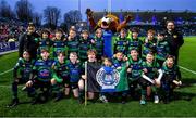 28 January 2023; The Seapoint RFC minis team before  the Bank of Ireland Half-Time Minis at the United Rugby Championship match between Leinster and Cardiff at RDS Arena in Dublin. Photo by Brendan Moran/Sportsfile