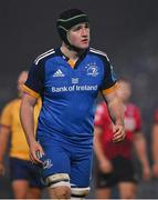 28 January 2023; James Culhane of Leinster during the United Rugby Championship match between Leinster and Cardiff at RDS Arena in Dublin. Photo by Brendan Moran/Sportsfile