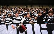 29 January 2023; Belvedere College supporters before the Bank of Ireland Leinster Rugby Schools Senior Cup First Round match between St Michael’s College and Belvedere College at Energia Park in Dublin. Photo by Harry Murphy/Sportsfile