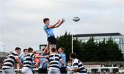 29 January 2023; David Walsh of St Michael's College takes possession in a lineout during the Bank of Ireland Leinster Rugby Schools Senior Cup First Round match between St Michael’s College and Belvedere College at Energia Park in Dublin. Photo by Harry Murphy/Sportsfile