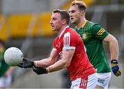 29 January 2023; Brian Hurley of Cork in action against Shane Walsh of Meath during the Allianz Football League Division 2 match between Cork and Meath at Páirc Ui Chaoimh in Cork. Photo by Piaras Ó Mídheach/Sportsfile