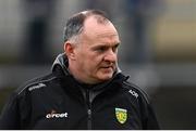 29 January 2023; Donegal head coach Aidan O'Rourke before the Allianz Football League Division 1 match between Donegal and Kerry at MacCumhaill Park in Ballybofey, Donegal. Photo by Ramsey Cardy/Sportsfile