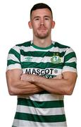 28 January 2023; Aaron Greene poses for a portrait during a Shamrock Rovers squad portrait session at Roadstone Group Sports Club in Dublin. Photo by Stephen McCarthy/Sportsfile