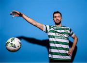 28 January 2023; Neil Farrugia poses for a portrait during a Shamrock Rovers squad portrait session at Roadstone Group Sports Club in Dublin. Photo by Stephen McCarthy/Sportsfile