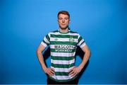 28 January 2023; Rory Gaffney poses for a portrait during a Shamrock Rovers squad portrait session at Roadstone Group Sports Club in Dublin. Photo by Stephen McCarthy/Sportsfile