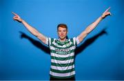 28 January 2023; Rory Gaffney poses for a portrait during a Shamrock Rovers squad portrait session at Roadstone Group Sports Club in Dublin. Photo by Stephen McCarthy/Sportsfile