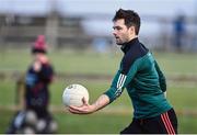 28 January 2023; Mayo coach Ger Cafferkey before the 2023 Lidl Ladies National Football League Division 1 Round 2 match between Mayo and Kerry at the NUI Galway Connacht GAA Centre of Excellence in Bekan, Mayo. Photo by Piaras Ó Mídheach/Sportsfile