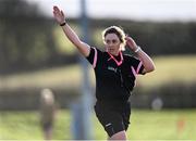 28 January 2023; Referee Siobhán Coyle during the 2023 Lidl Ladies National Football League Division 1 Round 2 match between Mayo and Kerry at the NUI Galway Connacht GAA Centre of Excellence in Bekan, Mayo. Photo by Piaras Ó Mídheach/Sportsfile
