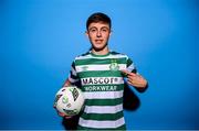 28 January 2023; Cian Barrett poses for a portrait during a Shamrock Rovers squad portrait session at Roadstone Group Sports Club in Dublin. Photo by Stephen McCarthy/Sportsfile