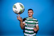 28 January 2023; Simon Power poses for a portrait during a Shamrock Rovers squad portrait session at Roadstone Group Sports Club in Dublin. Photo by Stephen McCarthy/Sportsfile