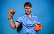 28 January 2023; Goalkeeper Toms Leitis poses for a portrait during a Shamrock Rovers squad portrait session at Roadstone Group Sports Club in Dublin. Photo by Stephen McCarthy/Sportsfile