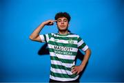 28 January 2023; Naj Razi poses for a portrait during a Shamrock Rovers squad portrait session at Roadstone Group Sports Club in Dublin. Photo by Stephen McCarthy/Sportsfile