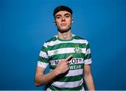 28 January 2023; Sean Jones-Carey poses for a portrait during a Shamrock Rovers squad portrait session at Roadstone Group Sports Club in Dublin. Photo by Stephen McCarthy/Sportsfile