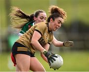 28 January 2023; Aisling O'Connell of Kerry in action against Maria Cannon of Mayo during the 2023 Lidl Ladies National Football League Division 1 Round 2 match between Mayo and Kerry at the NUI Galway Connacht GAA Centre of Excellence in Bekan, Mayo. Photo by Piaras Ó Mídheach/Sportsfile