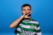 28 January 2023; Jack Byrne poses for a portrait during a Shamrock Rovers squad portrait session at Roadstone Group Sports Club in Dublin. Photo by Stephen McCarthy/Sportsfile