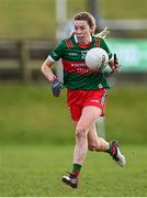 28 January 2023; Sarah Tierney of Mayo during the 2023 Lidl Ladies National Football League Division 1 Round 2 match between Mayo and Kerry at the NUI Galway Connacht GAA Centre of Excellence in Bekan, Mayo. Photo by Piaras Ó Mídheach/Sportsfile