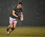 28 January 2023; James Carr of Mayo during the Allianz Football League Division 1 match between Mayo and Galway at Hastings Insurance MacHale Park in Castlebar, Mayo. Photo by Piaras Ó Mídheach/Sportsfile