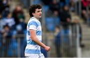 30 January 2023; Eoghan Walsh of Blackrock College during the Bank of Ireland Leinster Rugby Schools Senior Cup First Round match between Blackrock College and Presentation College Bray at Energia Park in Dublin. Photo by Ramsey Cardy/Sportsfile