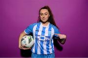 30 January 2023; Rebecca McMahon poses for a portrait during a DLR Waves squad portrait session at Beckett Park in Cherrywood, Dublin. Photo by Stephen McCarthy/Sportsfile
