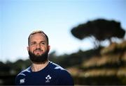 31 January 2023; Jamison Gibson-Park stands for a portrait during Ireland rugby squad media conference at the Campus in Quinta da Lago, Portugal. Photo by Harry Murphy/Sportsfile