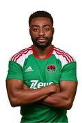 31 January 2023; Tunde Owolabi poses for a portrait during a Cork City squad portrait session at Bishopstown Stadium in Cork. Photo by Eóin Noonan/Sportsfile