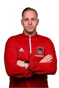 31 January 2023; Goalkeeping coach Anthony Fennelly poses for a portrait during a Cork City squad portrait session at Bishopstown Stadium in Cork. Photo by Eóin Noonan/Sportsfile