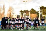 31 January 2023; Newbridge College players after the Bank of Ireland Leinster Rugby Schools Senior Cup First Round match between Newbridge College and Kilkenny College at Energia Park in Dublin. Photo by Ben McShane/Sportsfile