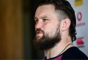 1 February 2023; Andrew Porter during Ireland rugby media conference at The Campus in Quinta da Lago, Portugal. Photo by Harry Murphy/Sportsfile