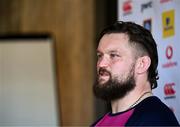 1 February 2023; Andrew Porter during Ireland rugby media conference at The Campus in Quinta da Lago, Portugal. Photo by Harry Murphy/Sportsfile