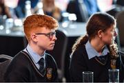 1 February 2023; Sean O'Donnell from Maynooth Post Primary School in attendance during a GAA PDST Future Leaders promotion event at Croke Park in Dublin. Photo by Colm Kelly Morris/Sportsfile