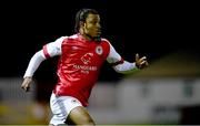 31 January 2023; Jason Folarin Oyenuga of St Patrick's Athletic during the Leinster Senior Cup fourth round match between Patrick's Athletic and Wexford at Richmond Park in Dublin. Photo by David Fitzgerald/Sportsfile