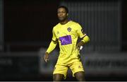 31 January 2023; Jordan Adeyemo of Wexford FC during the Leinster Senior Cup fourth round match between Patrick's Athletic and Wexford at Richmond Park in Dublin. Photo by David Fitzgerald/Sportsfile