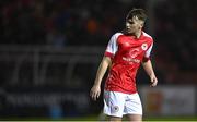 31 January 2023; Luke O'Brien of St Patrick's Athletic during the Leinster Senior Cup fourth round match between Patrick's Athletic and Wexford at Richmond Park in Dublin. Photo by David Fitzgerald/Sportsfile