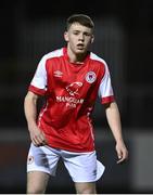 31 January 2023; Jamie Gray of St Patrick's Athletic during the Leinster Senior Cup fourth round match between Patrick's Athletic and Wexford at Richmond Park in Dublin. Photo by David Fitzgerald/Sportsfile