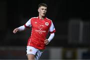 31 January 2023; Evan Harte of St Patrick's Athletic during the Leinster Senior Cup fourth round match between Patrick's Athletic and Wexford at Richmond Park in Dublin. Photo by David Fitzgerald/Sportsfile