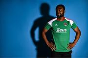 31 January 2023; Tunde Owolabi poses for a portrait during a Cork City squad portrait session at Bishopstown Stadium in Cork. Photo by Eóin Noonan/Sportsfile