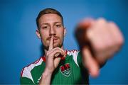 31 January 2023; Kevin Custovic poses for a portrait during a Cork City squad portrait session at Bishopstown Stadium in Cork. Photo by Eóin Noonan/Sportsfile