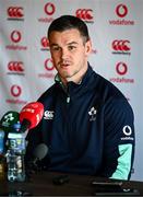 1 February 2023; Jonathan Sexton during Ireland rugby media conference at The Campus in Quinta da Lago, Portugal. Photo by Harry Murphy/Sportsfile
