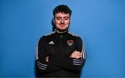 31 January 2023; Media officer Aaron Howey poses for a portrait during a Cork City squad portrait session at Bishopstown Stadium in Cork. Photo by Eóin Noonan/Sportsfile