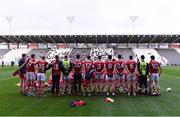 29 January 2023; Cork players pose for their team photograph before the Allianz Football League Division 2 match between Cork and Meath at Páirc Ui Chaoimh in Cork. Photo by Piaras Ó Mídheach/Sportsfile