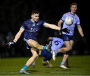 1 February 2023; Luke Swan of TU Dublin scores the winning point in extra-time during the HE GAA Sigerson Cup Quarter-Final match between TU Dublin and University College Dublin at TU Dublin Grangegorman in Dublin. Photo by Piaras Ó Mídheach/Sportsfile