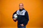 1 February 2023; Manager  Danny Searle poses for a portrait during a Waterford FC squad portrait session at RSC in Waterford. Photo by Eóin Noonan/Sportsfile