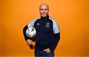 1 February 2023; Manager  Danny Searle poses for a portrait during a Waterford FC squad portrait session at RSC in Waterford. Photo by Eóin Noonan/Sportsfile